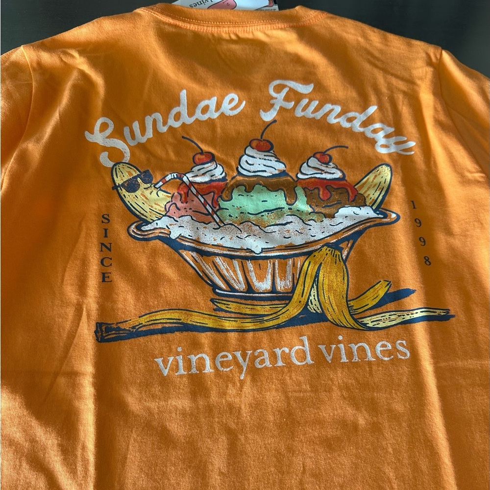 Vineyard Vines Orange Big Spoon T-Shirt NWT